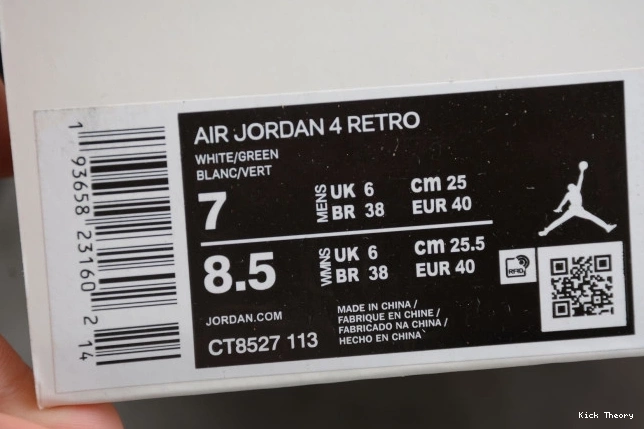 Kick Theory Green Pine 4 Jordan CT8527-113 Air 0721